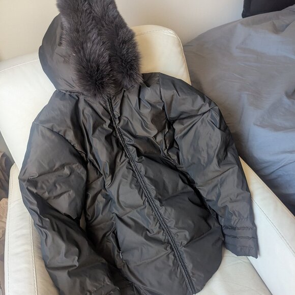 Moncler Jackets & Blazers - Moncler Parka Coat size 3 Fox Fur Trim Hood Real Fur